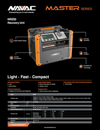 Thumbnail of document Data Sheet - NRDD Recovery Unit, Dual-Cylinder, DC, Digital Display, Master Series